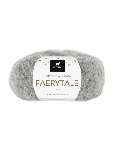 Rakla garn: Alpakka - Faerytale - lys grå Rakla garn: Alpakka - Faerytale - lys grå