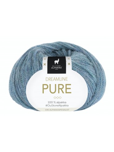 RAKLA Alpakka - Dreamline pure - farve 418 Meleret turkis RAKLA Alpakka - Dreamline pure - farve 418 Meleret turkis